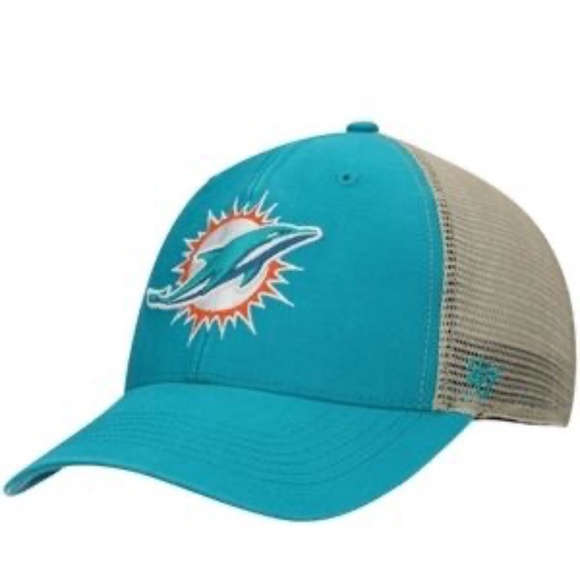 Men's '47 Aqua Miami Dolphins flagship MVP NFL Snapback Hat - Picture 1 of 7